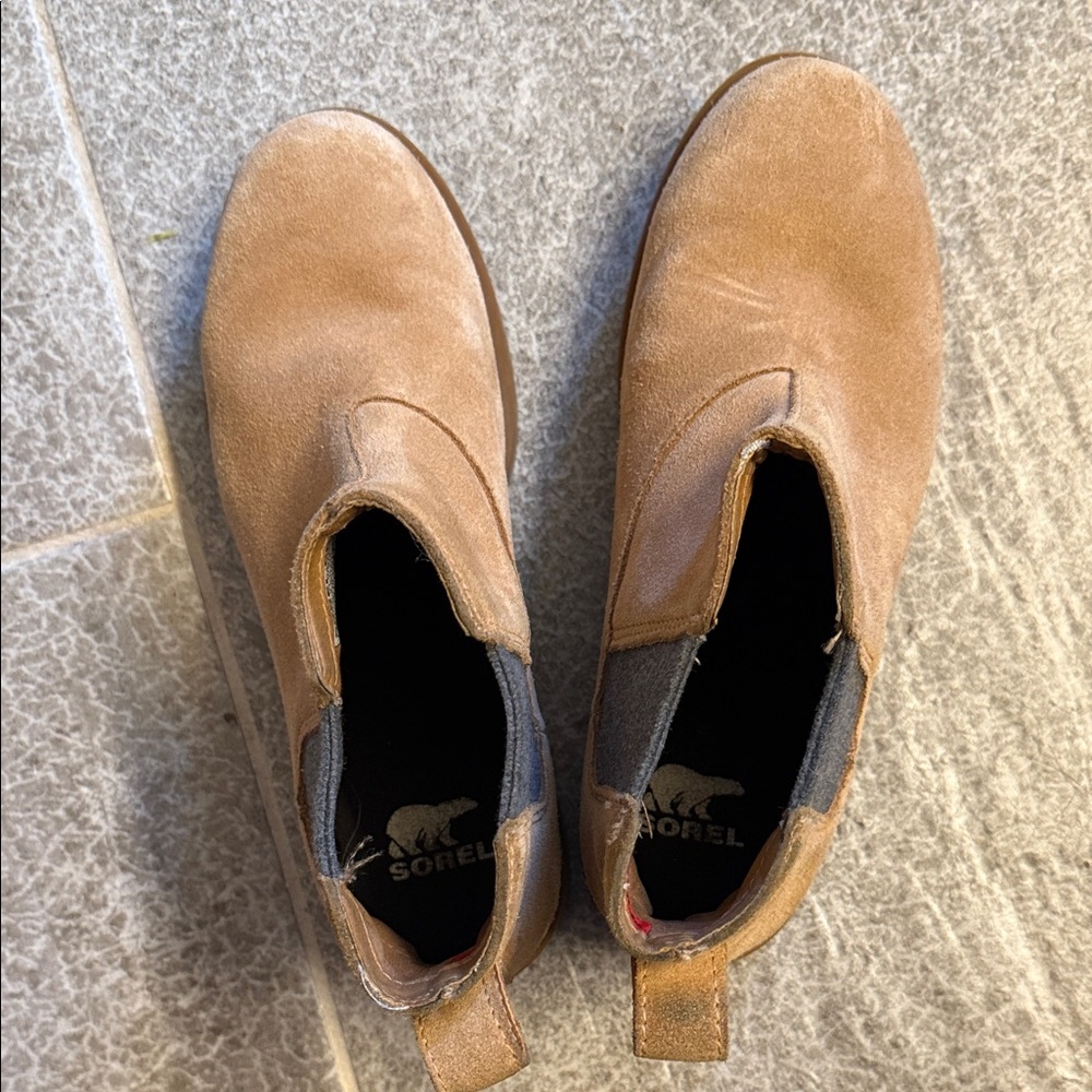 Sorel Tan Suede Ankle Boots - Picture 5 of 12